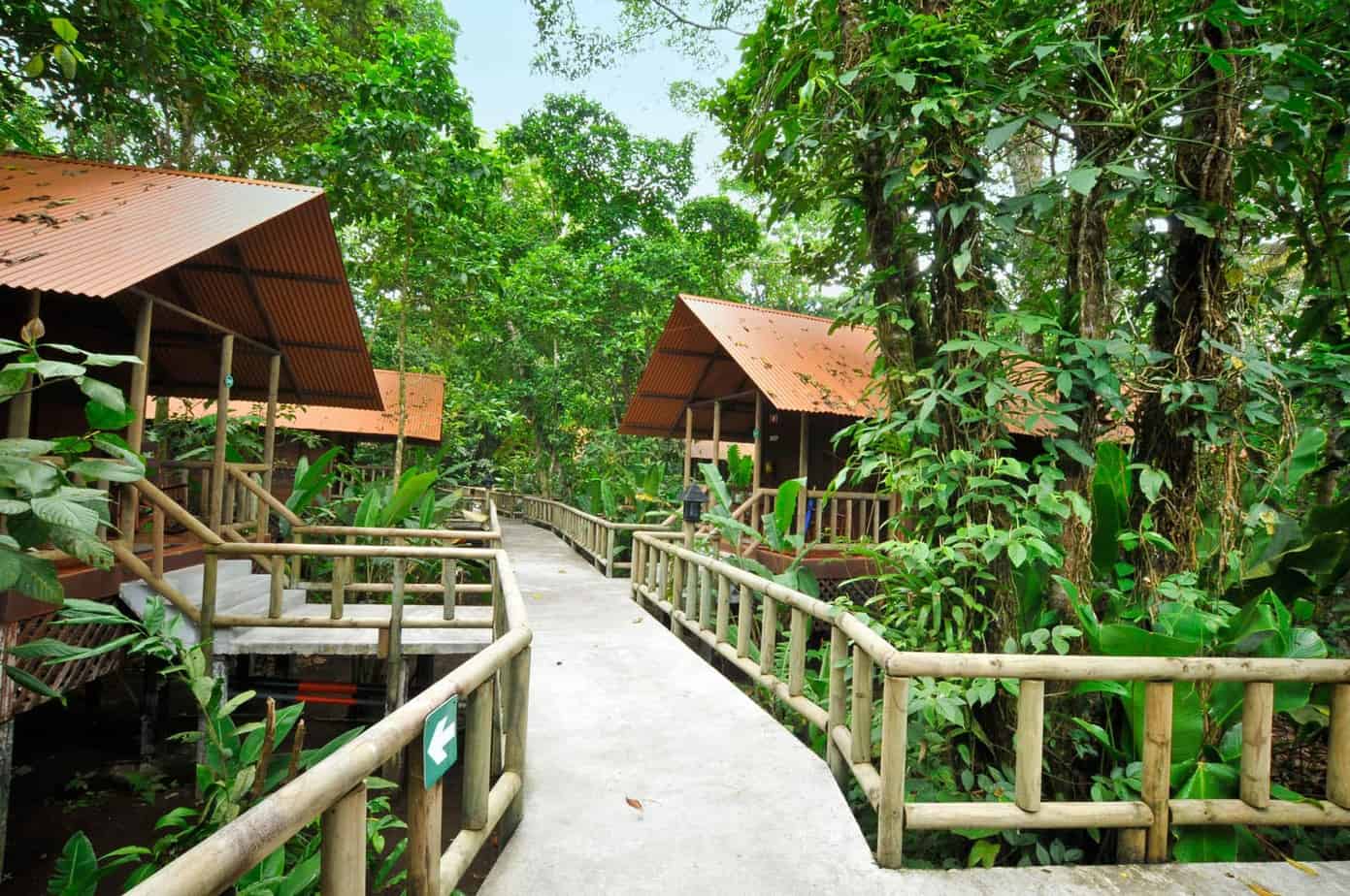 Rustic private cabins deep in the Costa Rican jungle are great for tarpon trips