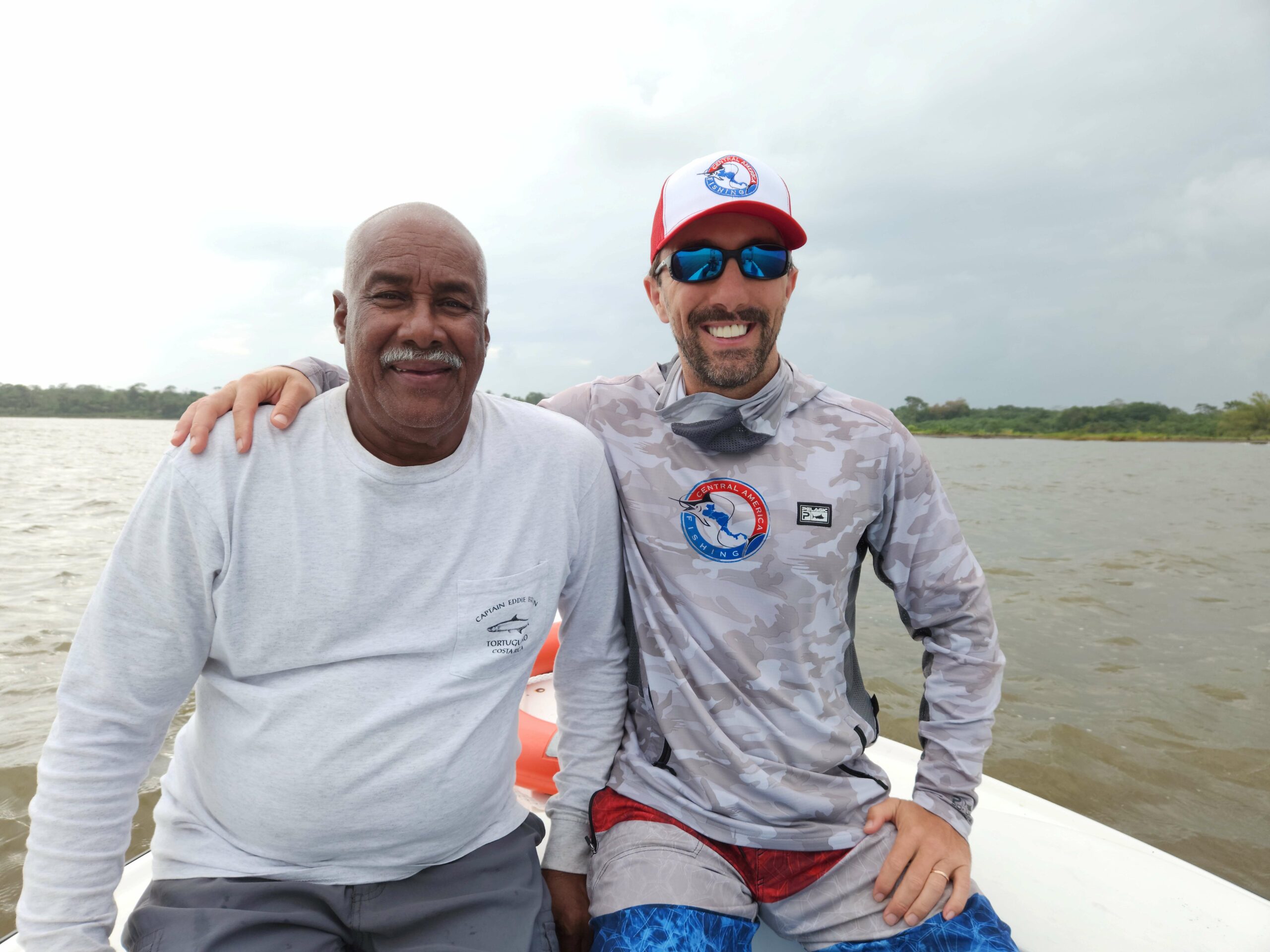 Central America Fishing owner, Chris Atkins, and Costa Rica's legendary tarpon guide, Eddie Brown.