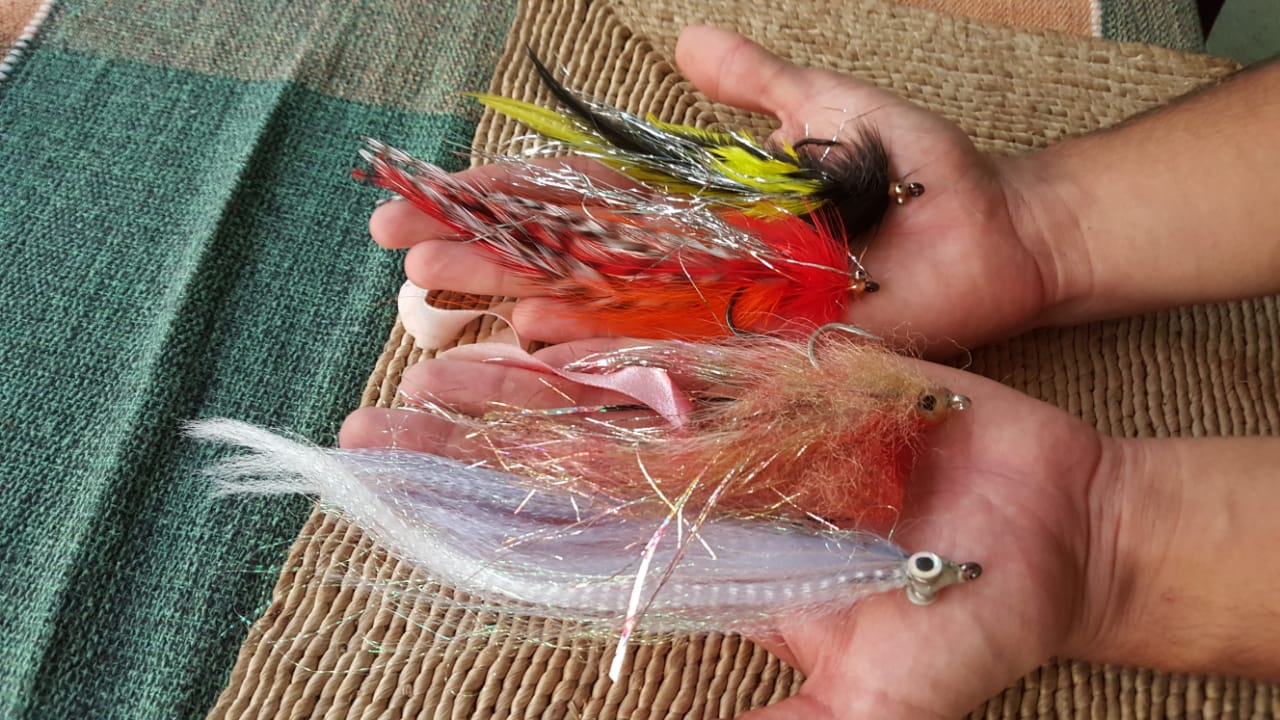 A selection of great flies for fly fishing for tarpon in Costa Rica