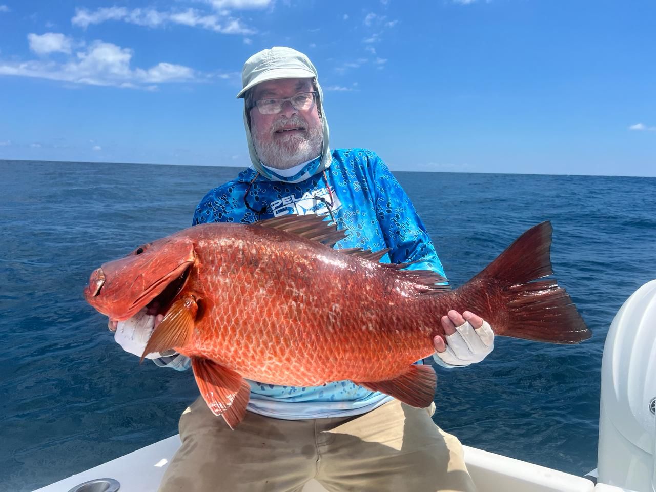 Repeat CAF angler George with a nice cubera snapper near Golfito, Costa Rica